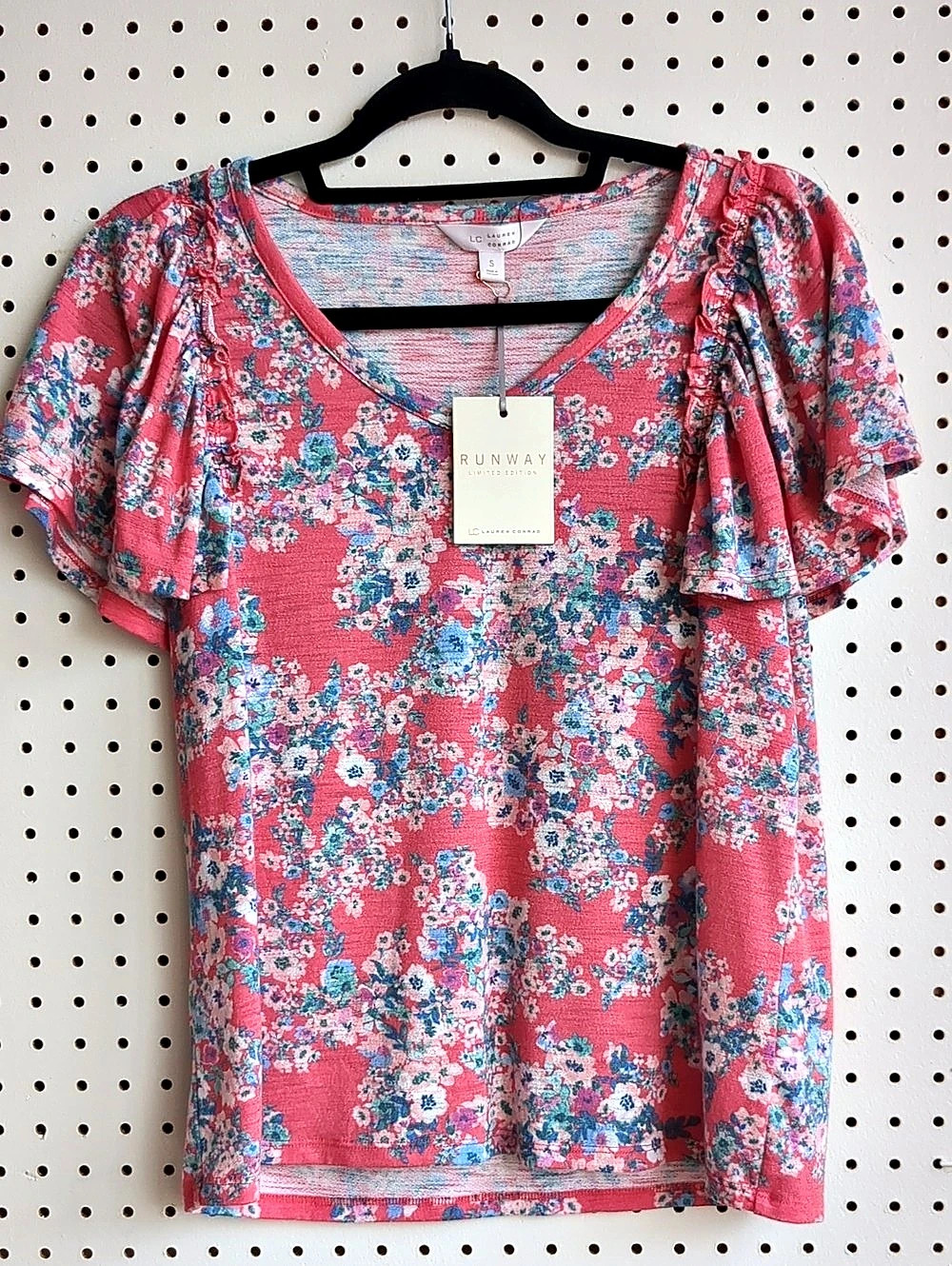 LC Lauren Conrad Floral Top Runway Limited Edition